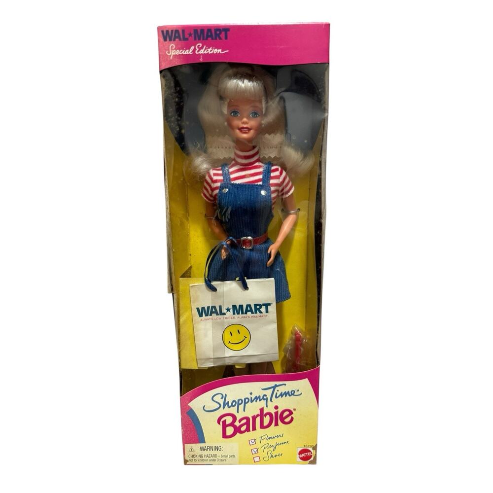 Vintage Mattel 1997 Walmart Special Edition Shopping Time Barbie 18230